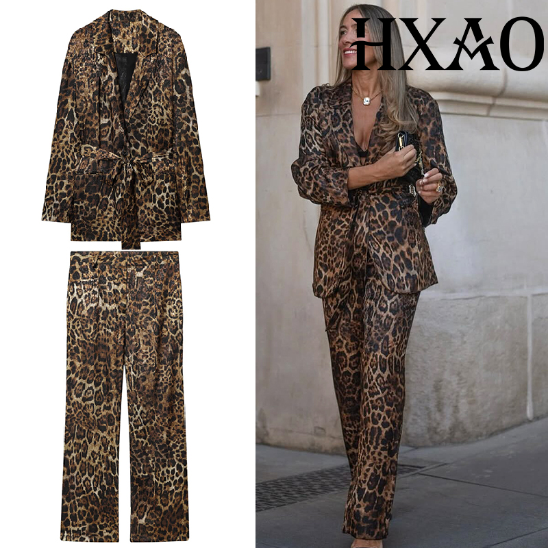 Female Formal Wear - Set Celana Leopard HXAO 2 Potong