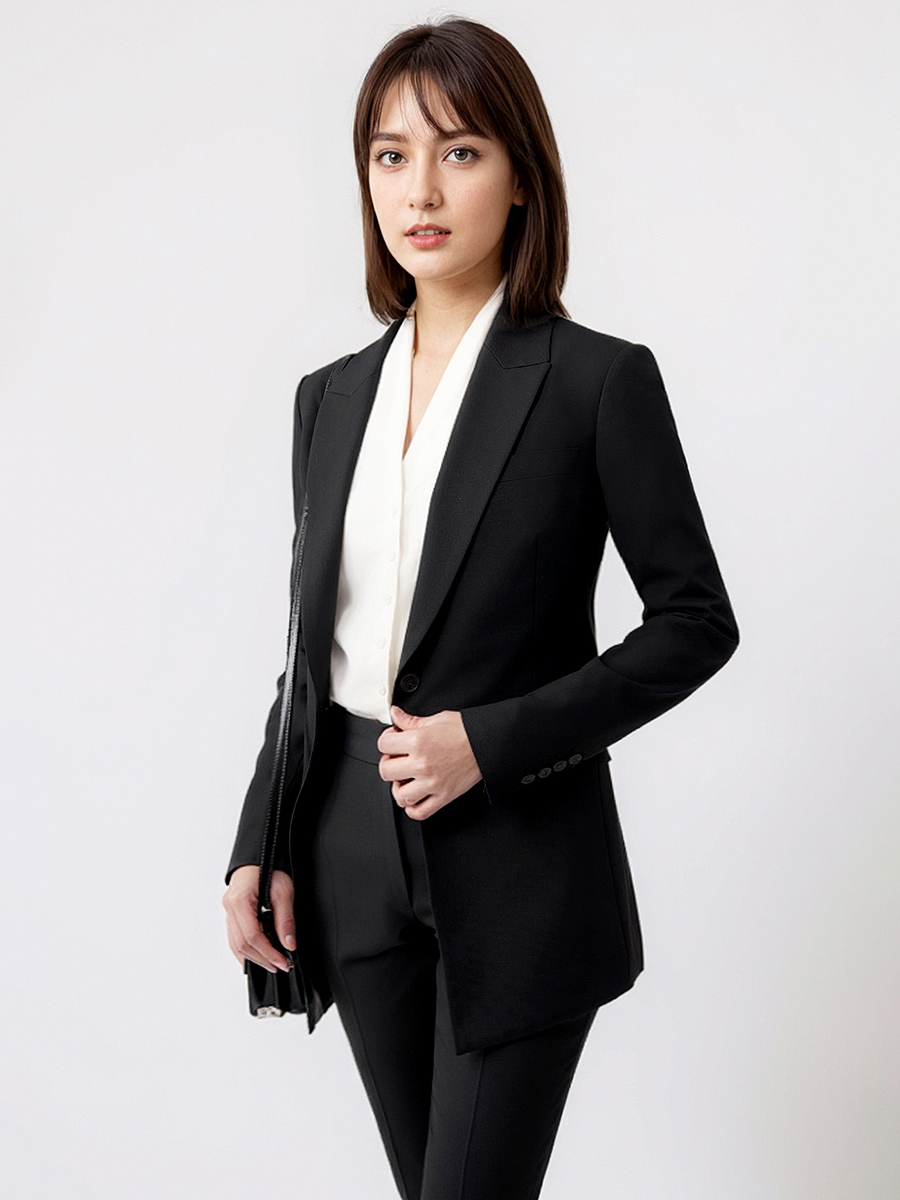 Women Formal Wear Black - Set pakaian kantor wanita, setelan baju