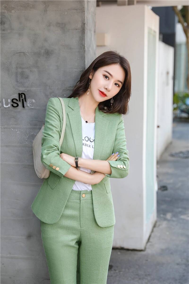 Women Formal Wear Designers - Desain Seragam Hijau Terbaru, Setelan Celana