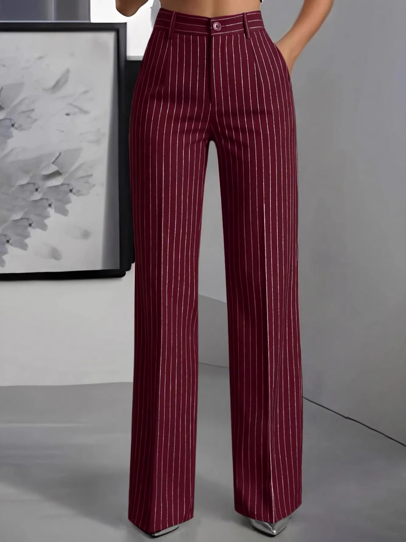 Female Formal Wear - Celana Panjang Wanita Elegan High Waist