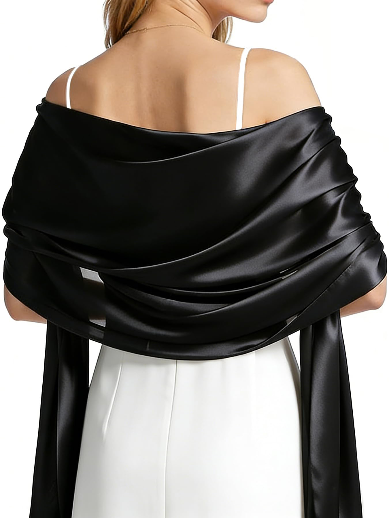 Female Formal Wear - Selendang Satin Wanita untuk Gaun Malam