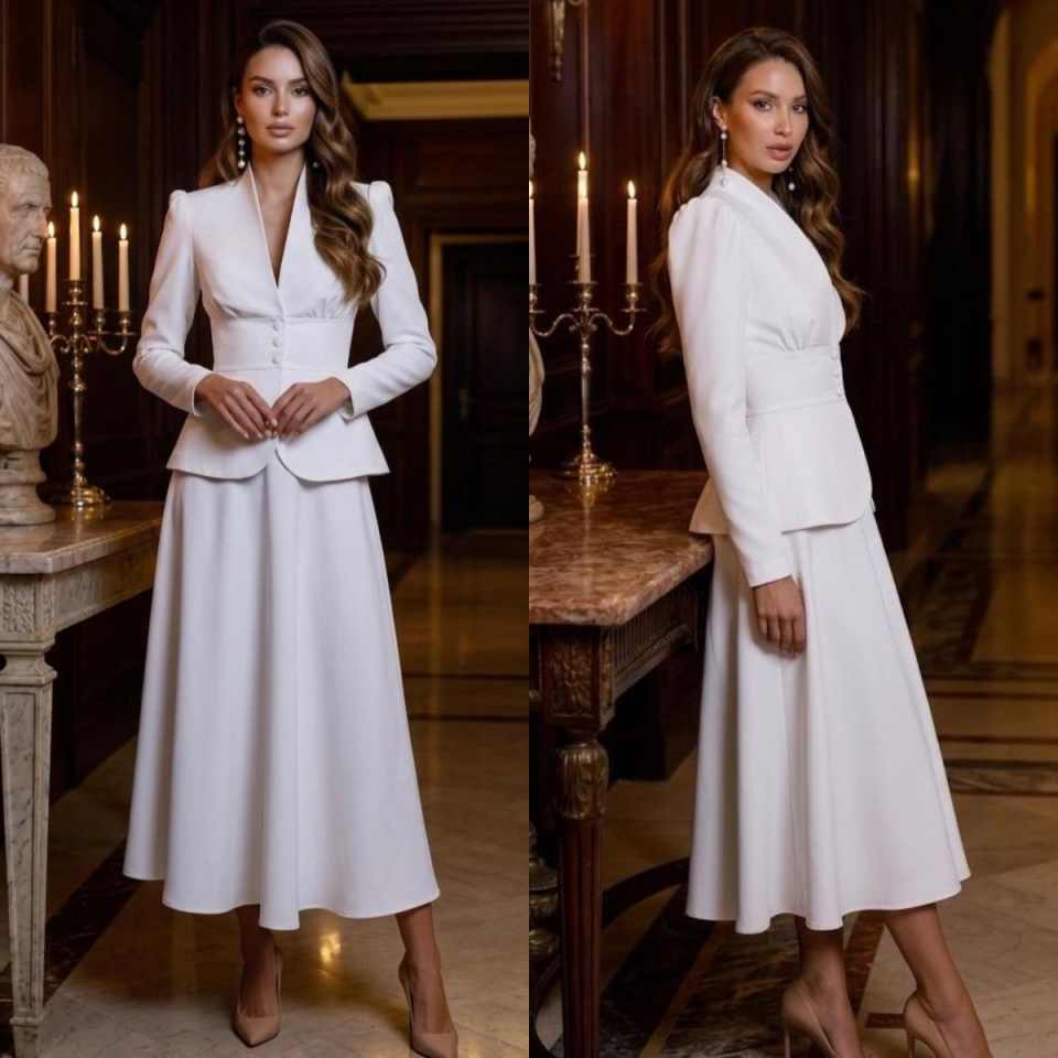 Women Formal Wear Blazer Set - Setelan Wanita Dua Potong Elegan, Blazer