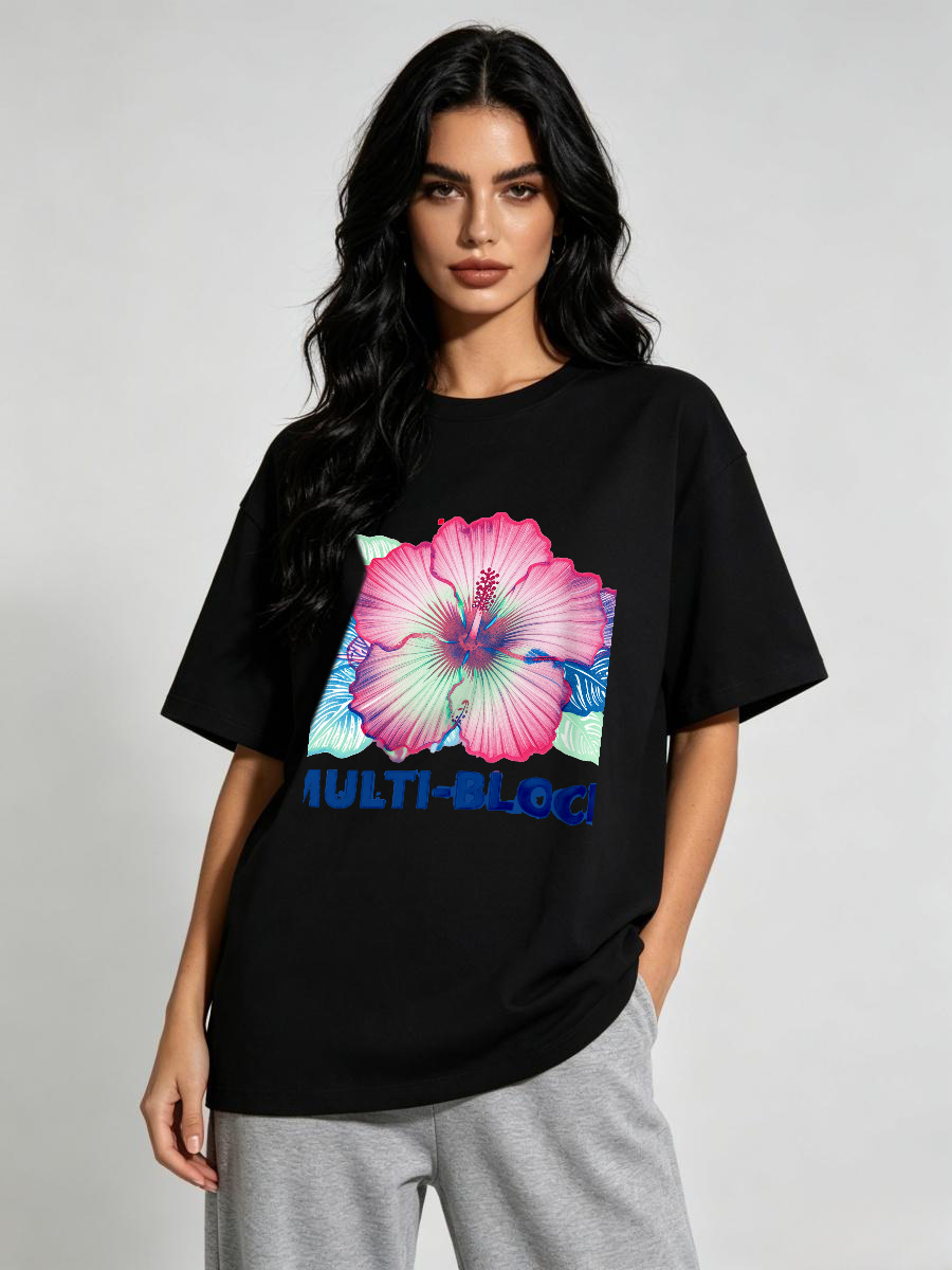 Women Formal Wear Ethnic - Kaos Wanita Cetak Blok Cap Ukir