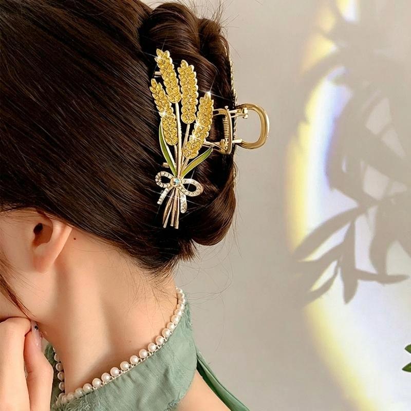 Women Formal Wear Designers - Jepit Rambut Desain Alloy Wheat dengan