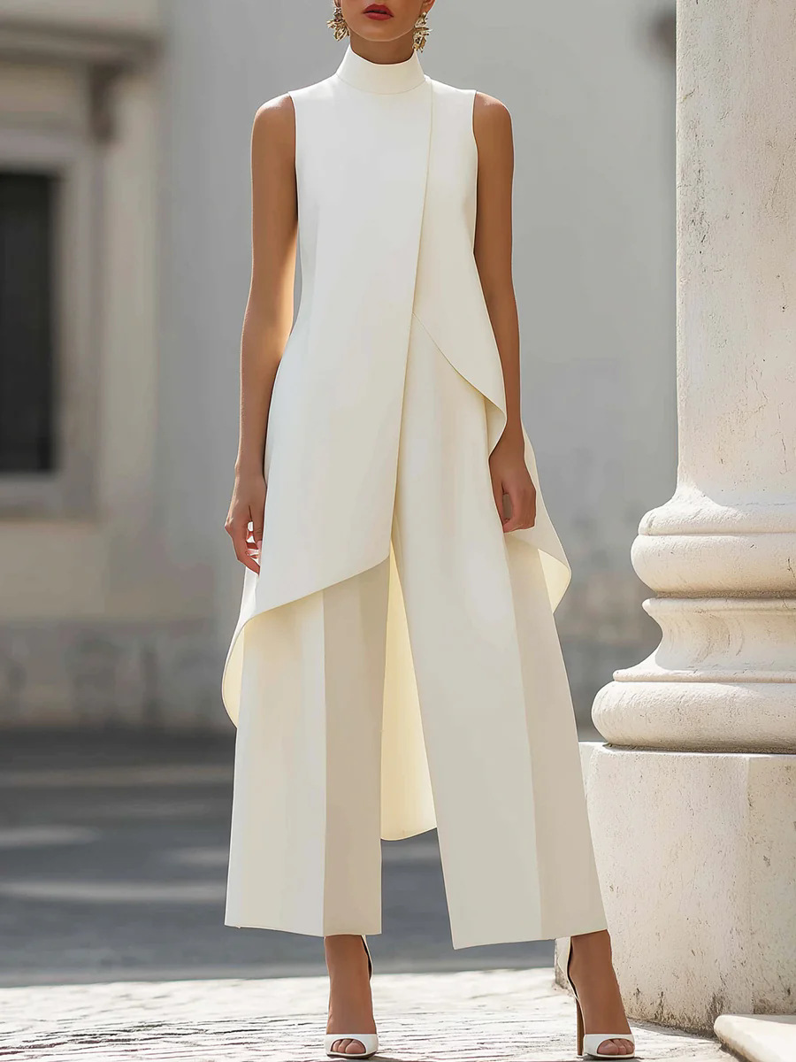 Female Formal Wear - Setelan Wanita Dua Potong Warna Solid