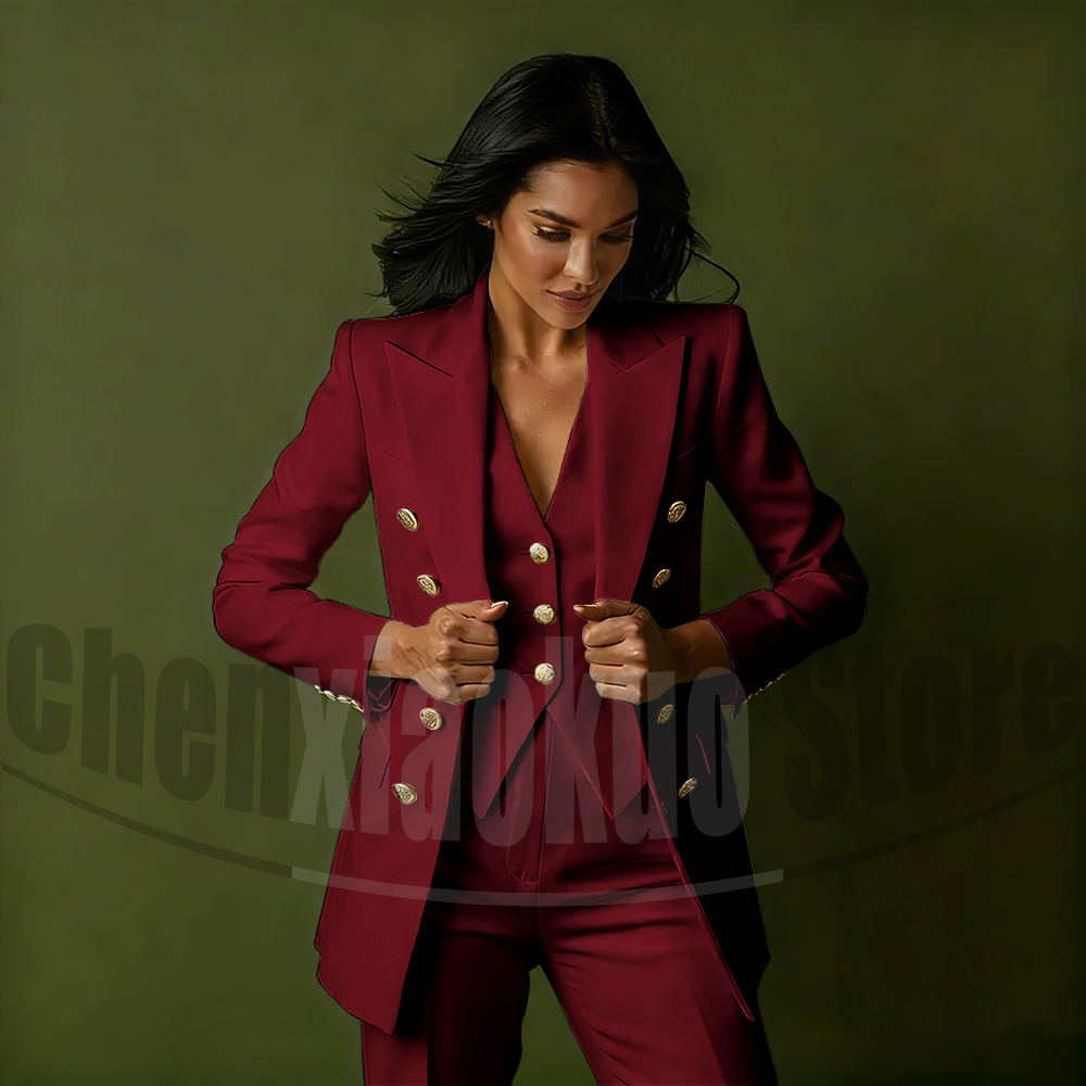 Setelan Jas Wanita Tiga Potong - Women Formal Wear Blazer Set ulasan dan harga