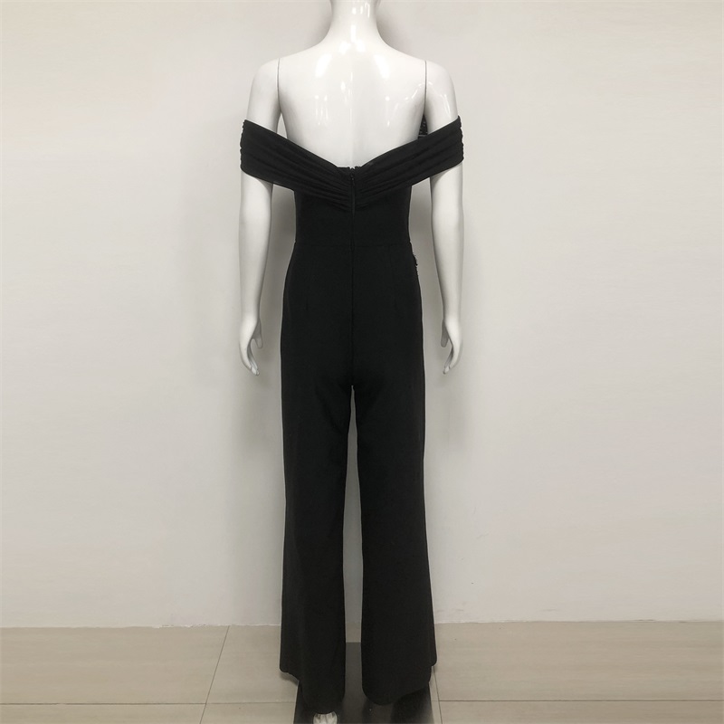 Jumpsuit Wanita Kristal Hitam  - Women'S Formal Jumpsuit Evening Wear ulasan dan harga