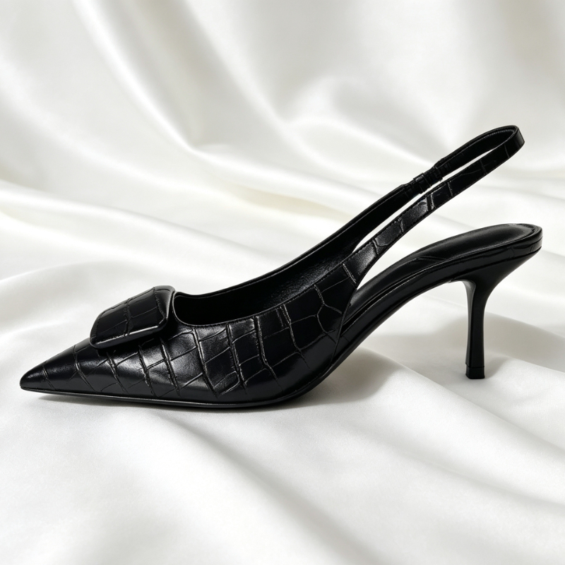 Sepatu Hak Tinggi Wanita Model - Slingback Heel Formal ulasan dan harga