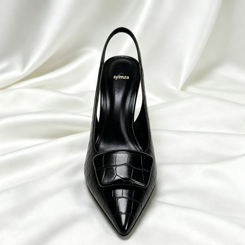 Sepatu Hak Tinggi Wanita Model - Slingback Heel Formal ulasan dan harga