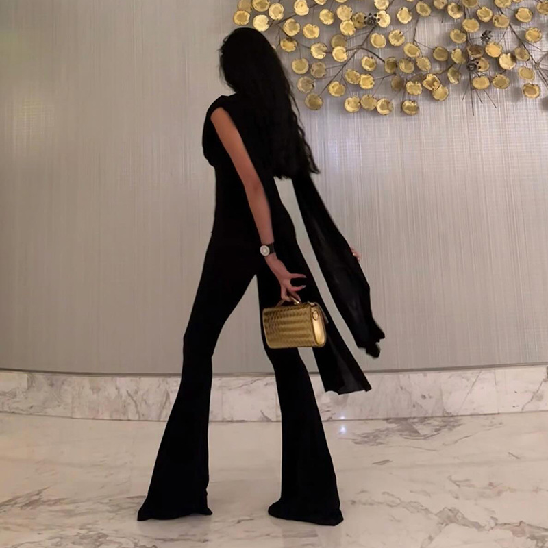 Jumpsuit Wanita Hitam Seksi Ta - Women'S Formal Jumpsuit Evening Wear ulasan dan harga
