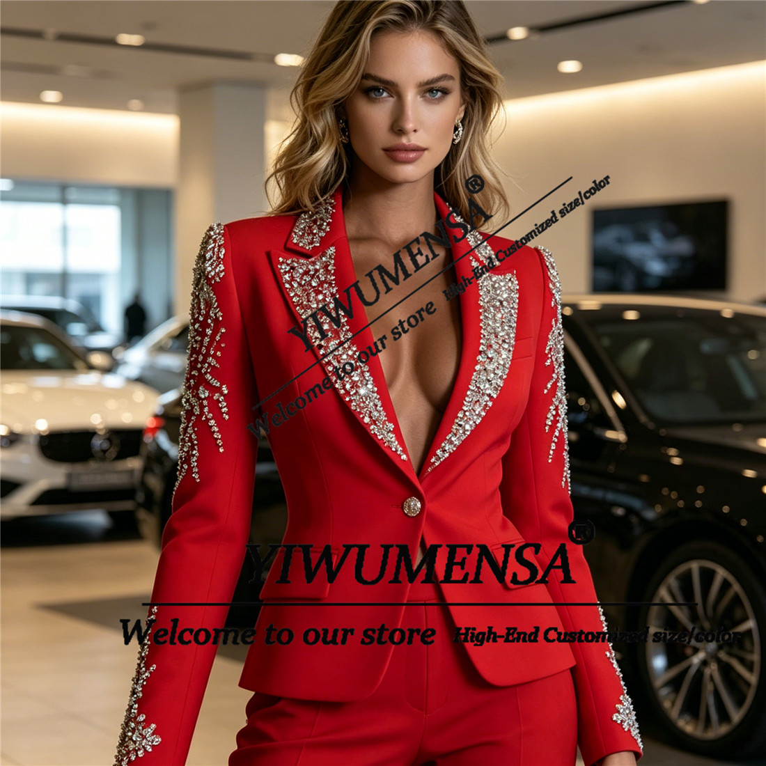 Setelan Wanita Mewah 2 Potong  - Women Formal Wear Blazer Set ulasan dan harga