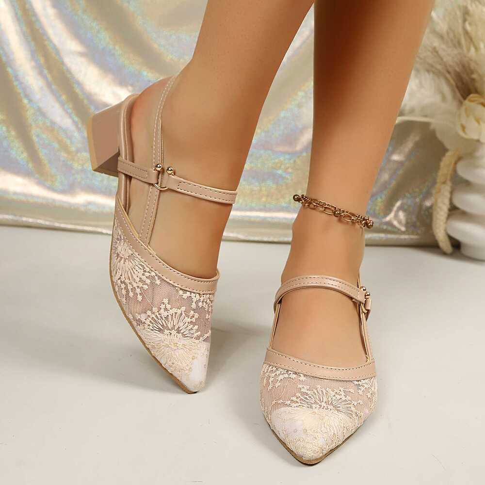 Sepatu Hak Tinggi Wanita Berba - Slingback Heel Formal ulasan dan harga