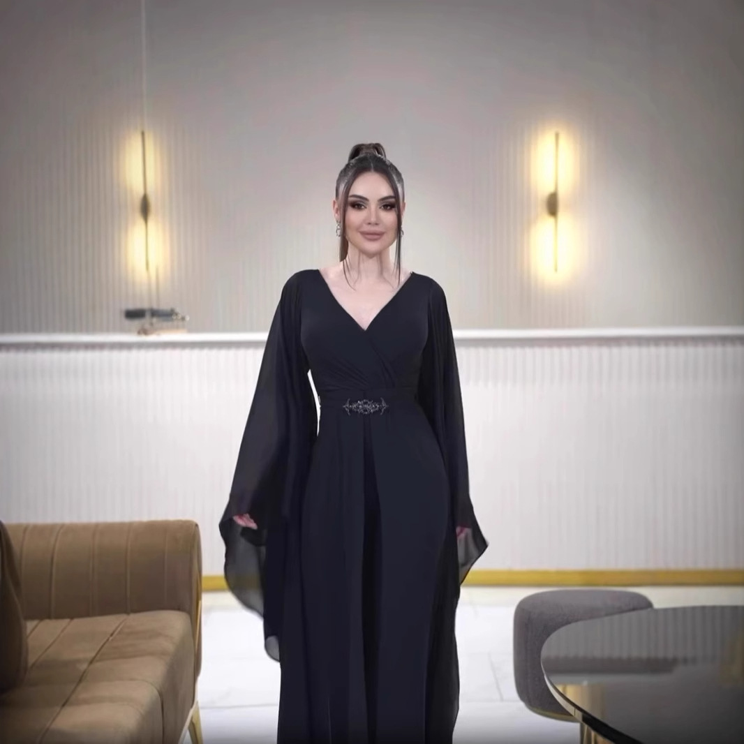 Gaun Jumpsuit Wanita Arab Hita - Women'S Formal Jumpsuit Evening Wear ulasan dan harga