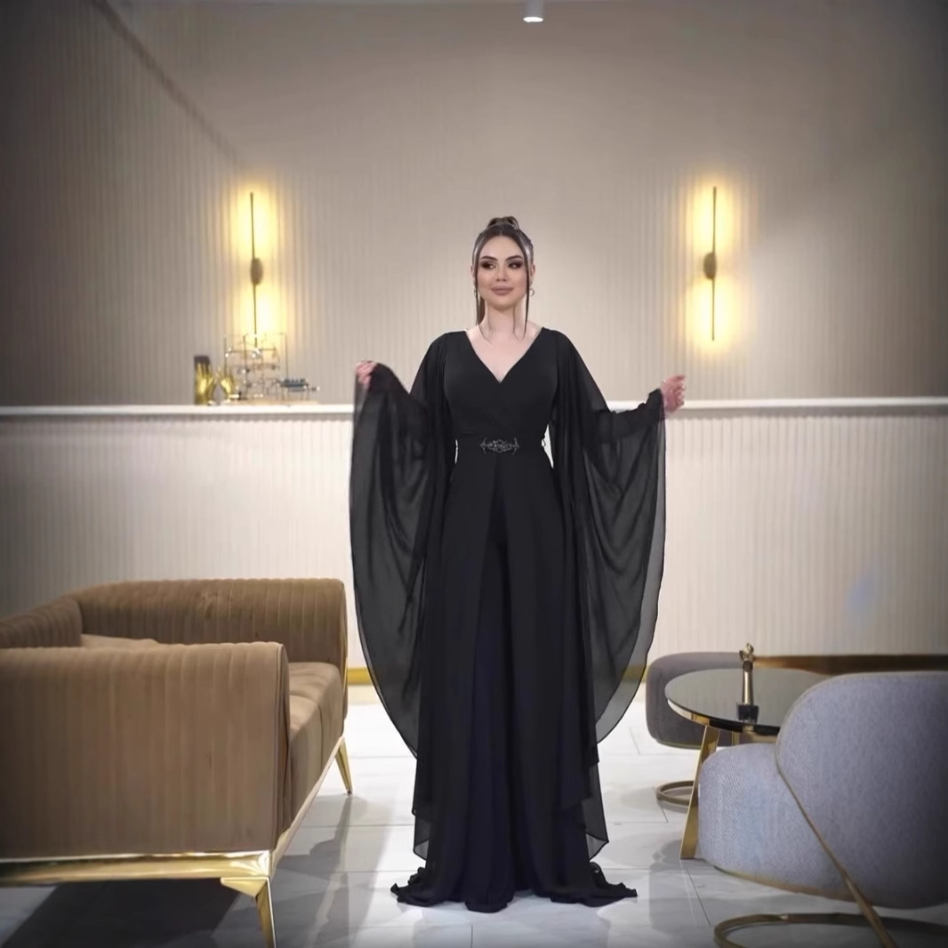 Gaun Jumpsuit Wanita Arab Hita - Women'S Formal Jumpsuit Evening Wear ulasan dan harga