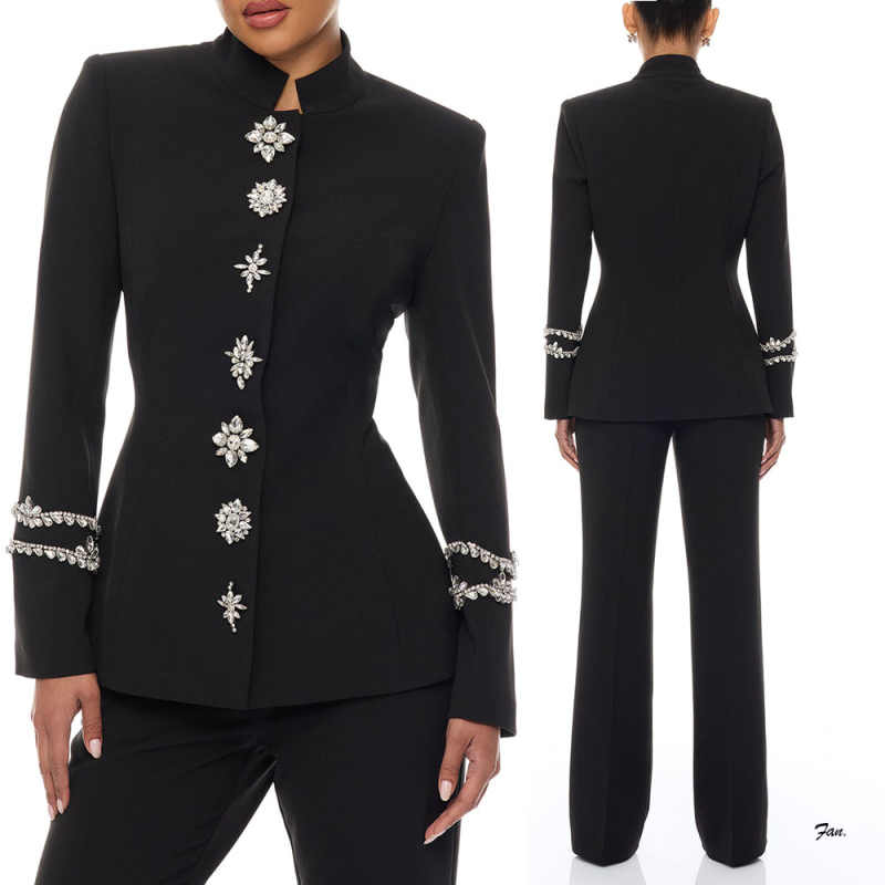 Setelan Celana Wanita Kristal  - Women Formal Wear Designers ulasan dan harga