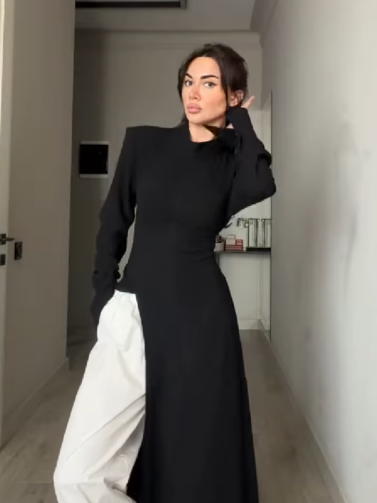 Gaun Maxi Wanita Elegan Berker - Female Formal Wear ulasan dan harga