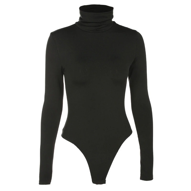 Bodysuit Wanita Berkerah Tingg - Turtleneck Bodysuit Office ulasan dan harga