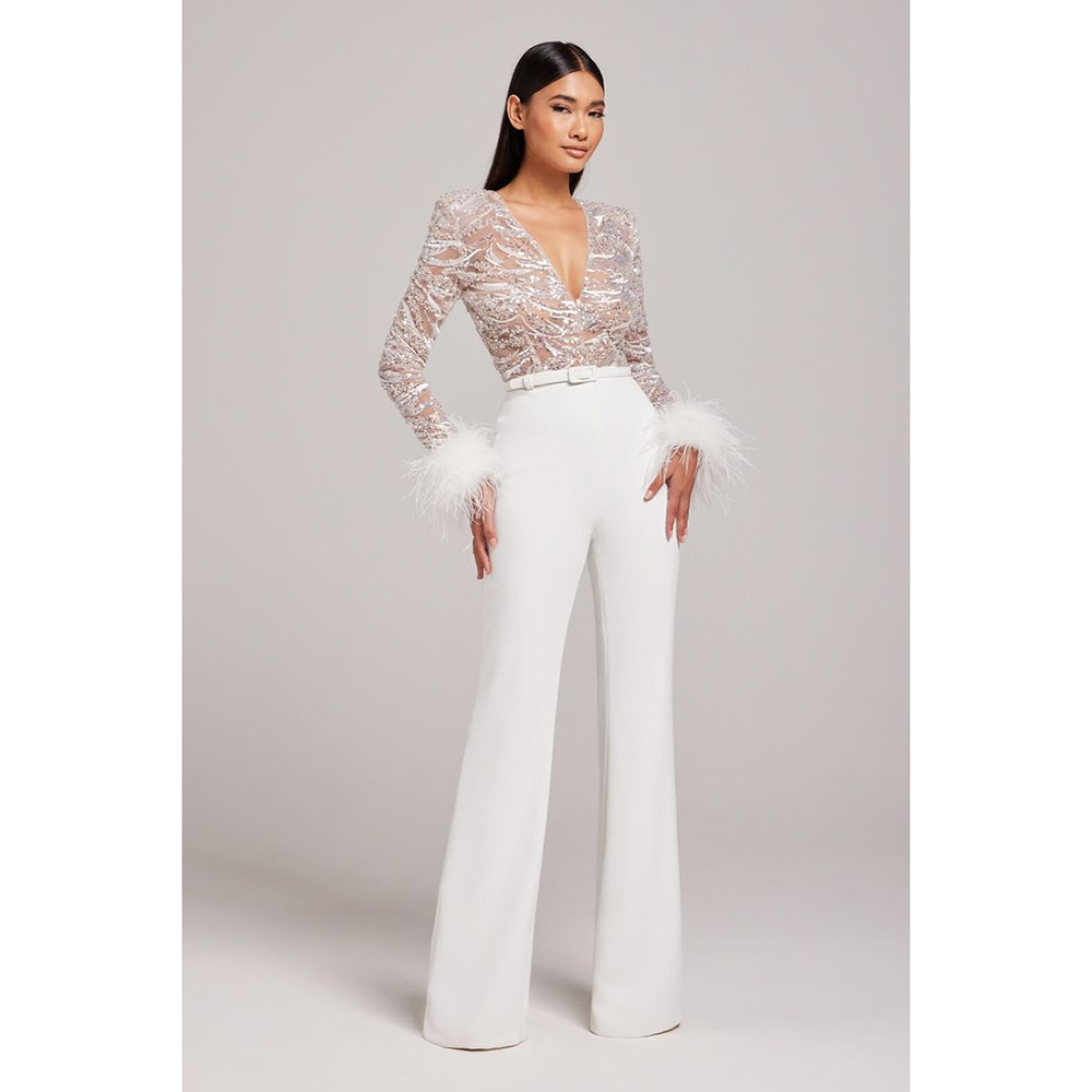 Gaun malam cantik jumpsuit unt - Women'S Formal Jumpsuit Evening Wear ulasan dan harga