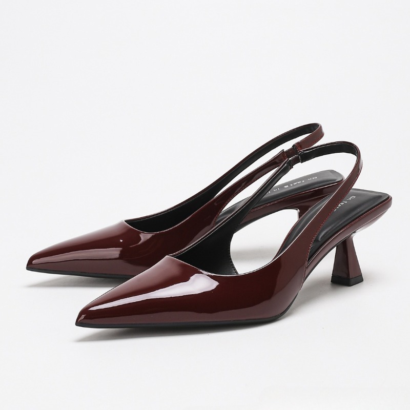 Sepatu Hak Tinggi Tanpa Tali E - Slingback Heel Formal ulasan dan harga