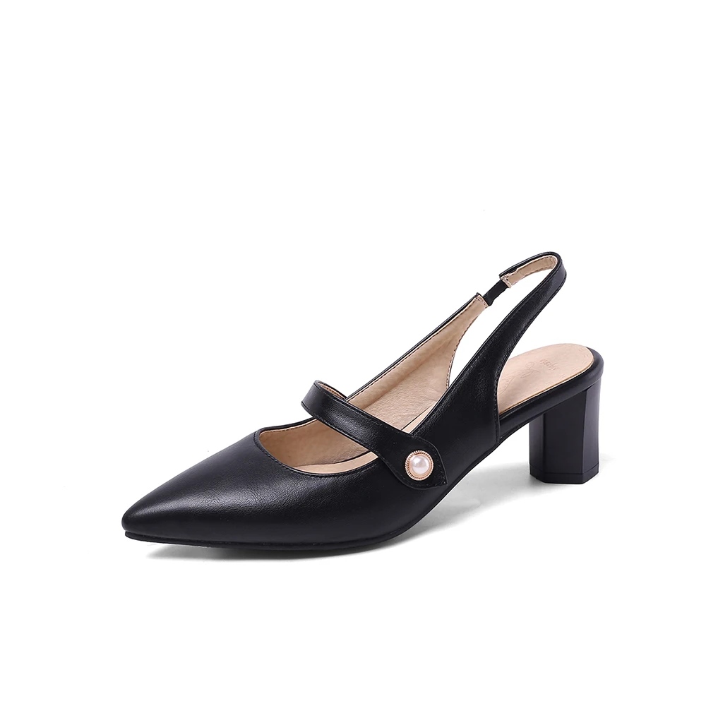 Sandal Slingback Elegan Warna  - Slingback Heel Formal ulasan dan harga