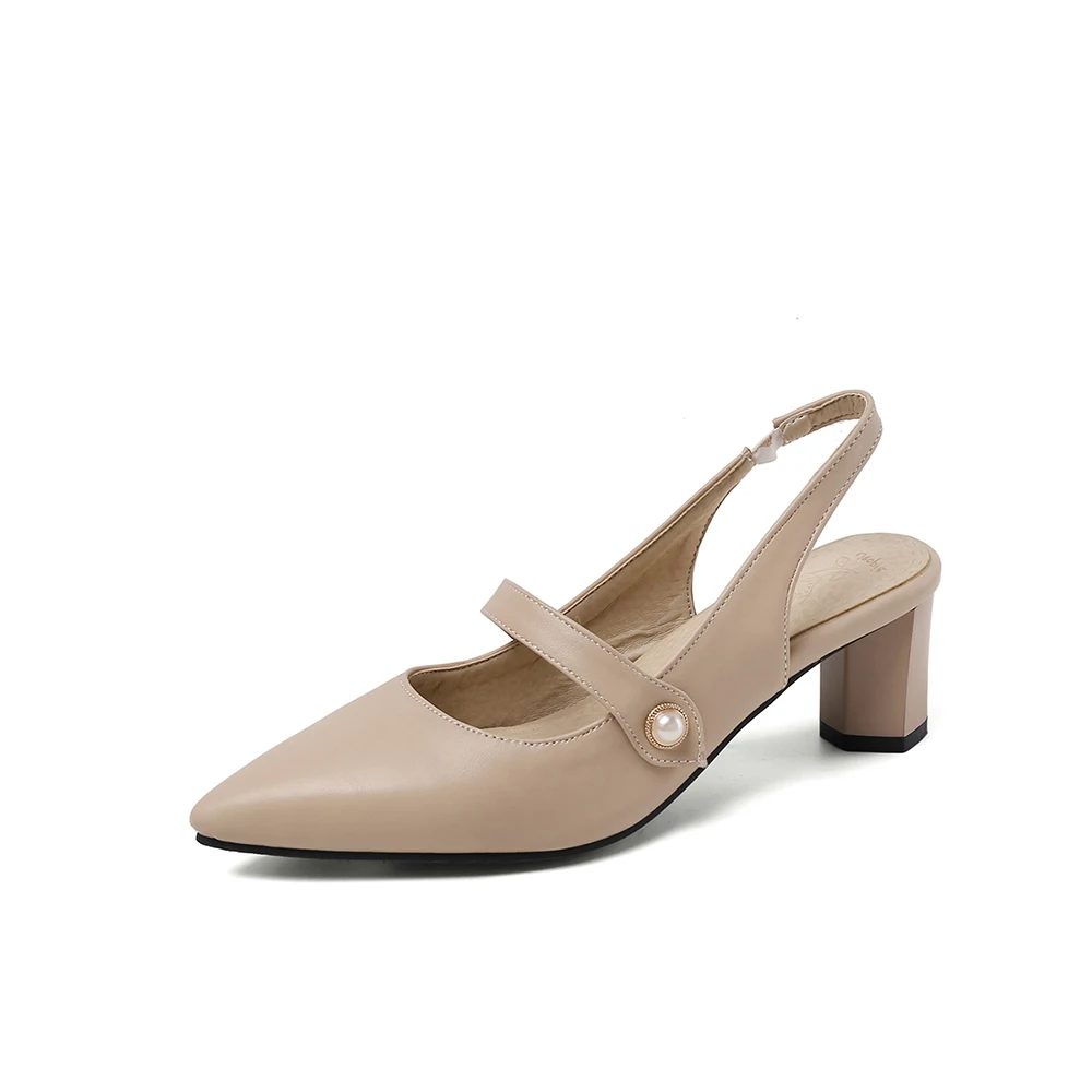 Sandal Slingback Elegan Warna  - Slingback Heel Formal ulasan dan harga