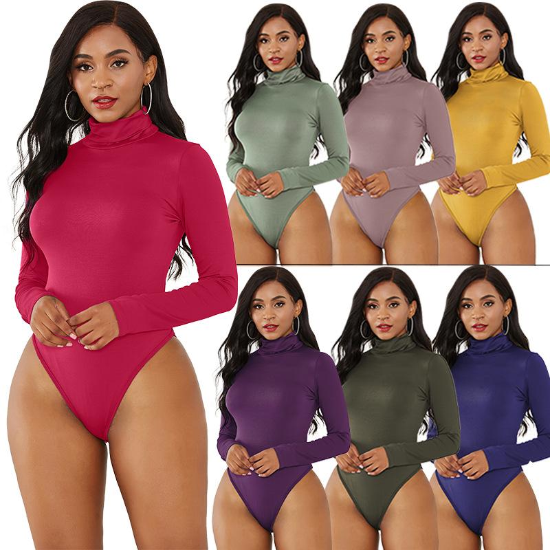 Bodysuit Wanita Turtleneck Mus - Turtleneck Bodysuit Office ulasan dan harga
