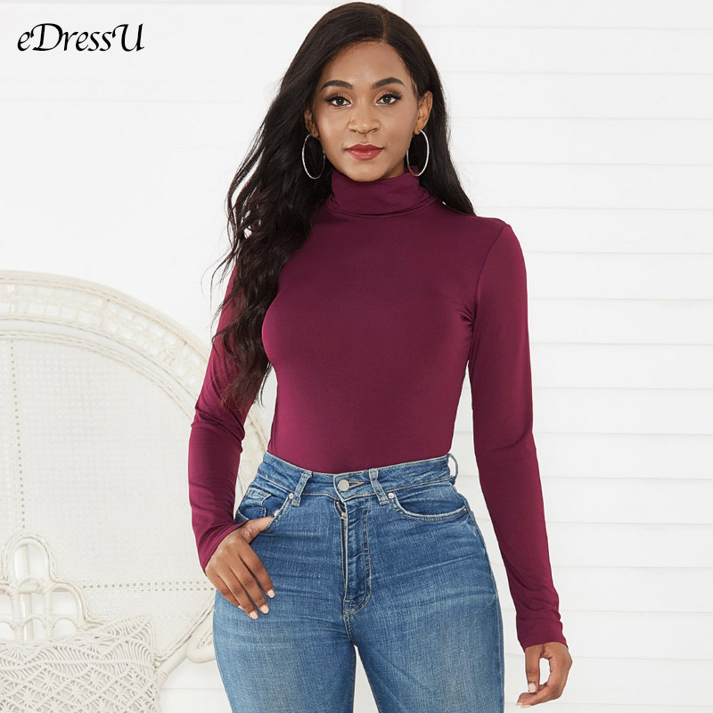 Bodysuit Wanita Turtleneck Mus - Turtleneck Bodysuit Office ulasan dan harga