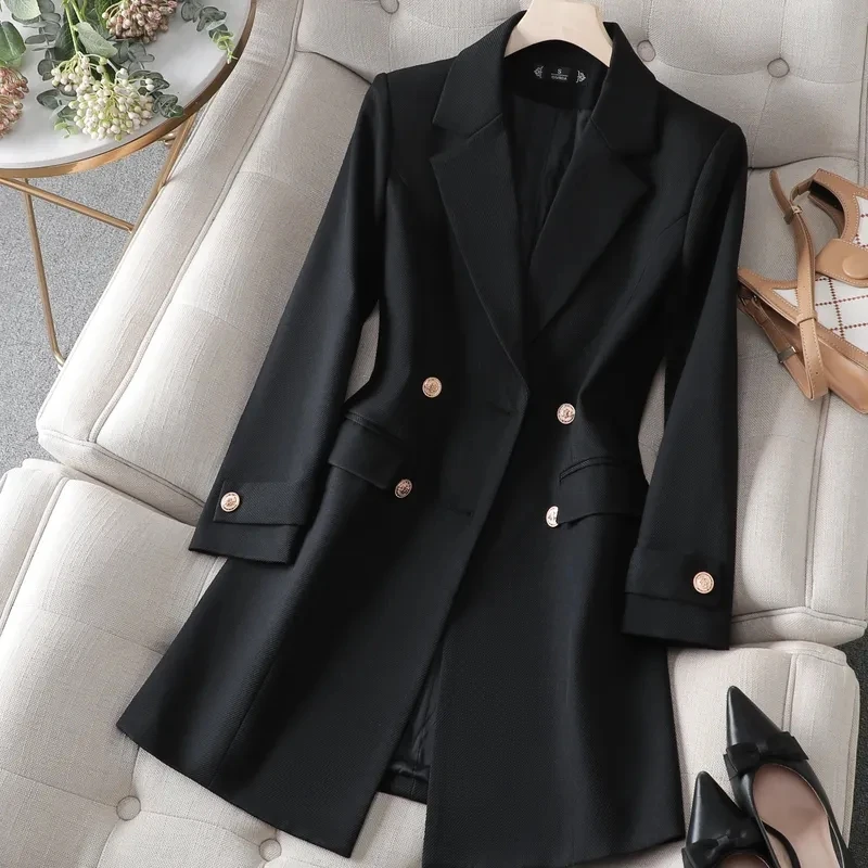 Jaket panjang musim gugur dan  - Women Formal Wear Black ulasan dan harga