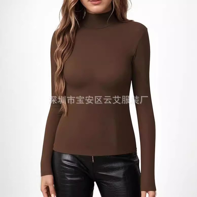 Kaos Rajut Turtleneck Warna So - Turtleneck Bodysuit Office ulasan dan harga