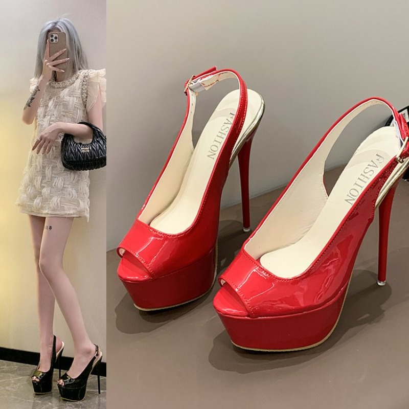 Sandal Slingback Wanita dengan - Slingback Heel Formal ulasan dan harga