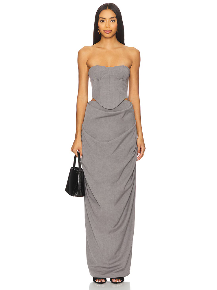 Set Gaun Korset Off Shoulder A - Female Formal Wear ulasan dan harga