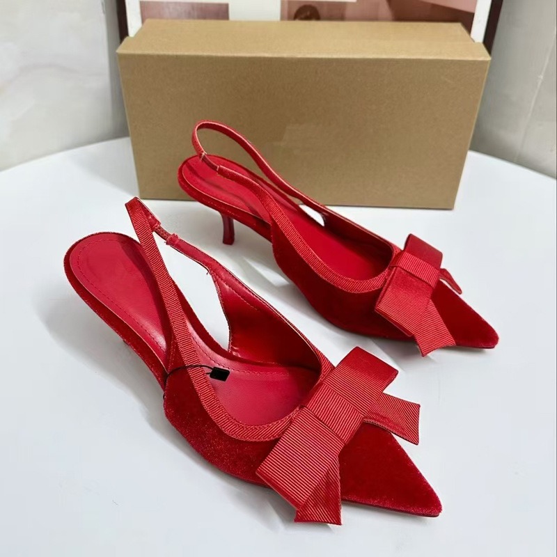 Sepatu hak tinggi ujung runcin - Slingback Heel Formal ulasan dan harga