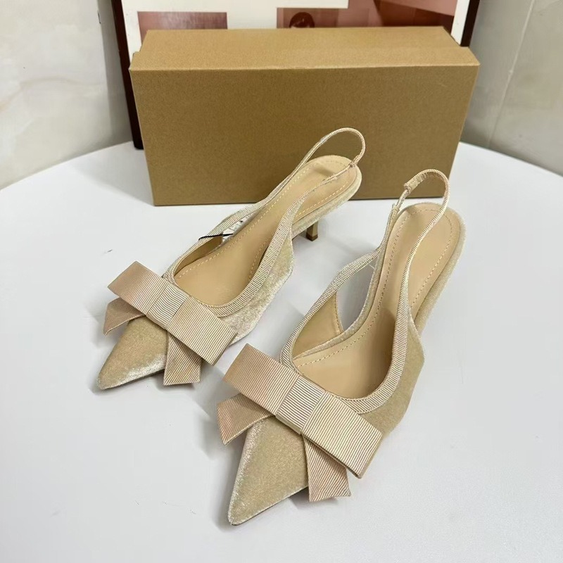 Sepatu hak tinggi ujung runcin - Slingback Heel Formal ulasan dan harga