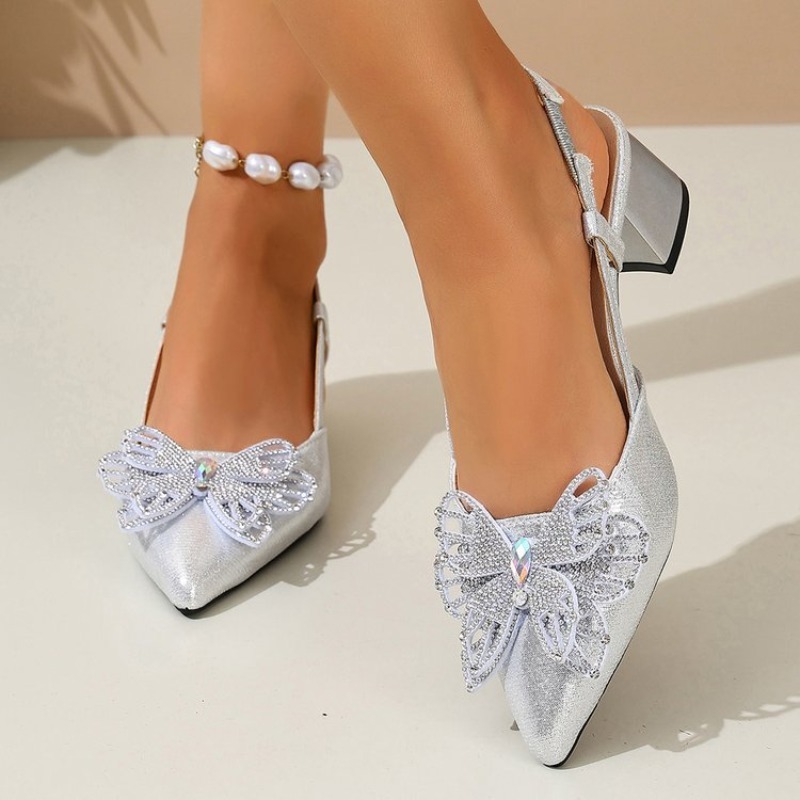 Sepatu Slingback Wanita Ujung  - Slingback Heel Formal ulasan dan harga