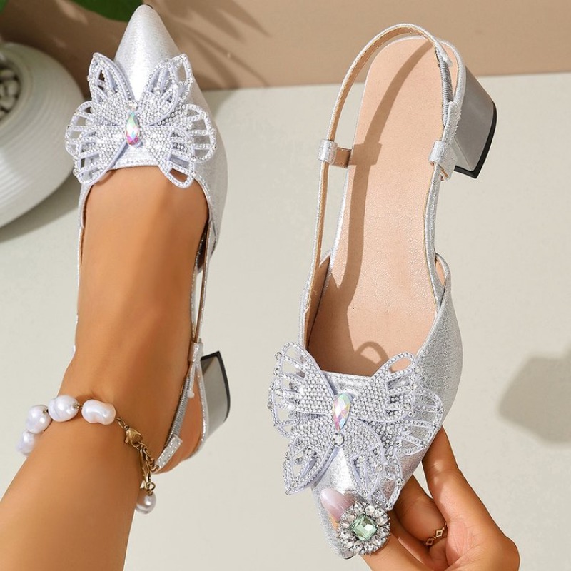 Sepatu Slingback Wanita Ujung  - Slingback Heel Formal ulasan dan harga
