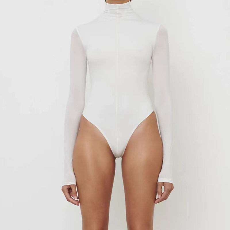 Lapisan Dasar Slim-Fit Wanita, - Turtleneck Bodysuit Office ulasan dan harga