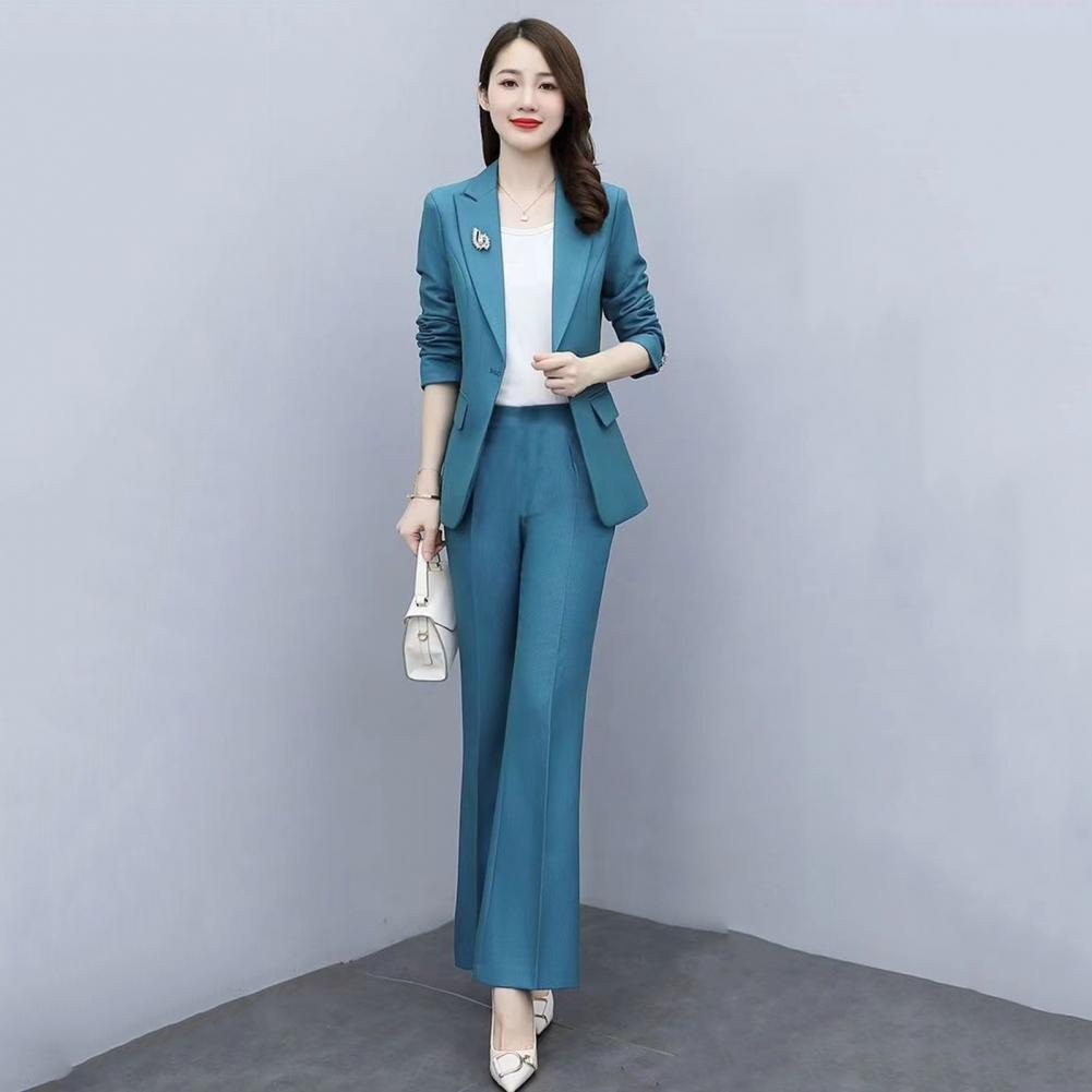 2 Pcs/Set Setelan Jas Formal W - Women Formal Wear Trousers ulasan dan harga