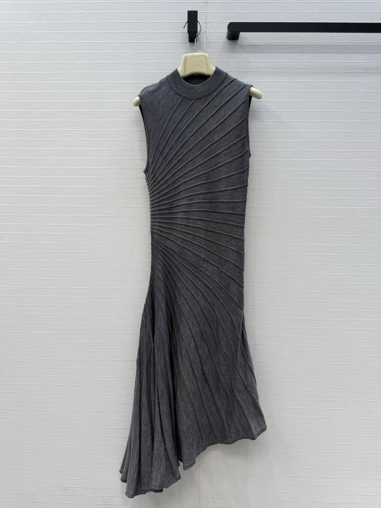 Gaun rajut warna polos yang ke - Women Formal Wear Designers ulasan dan harga